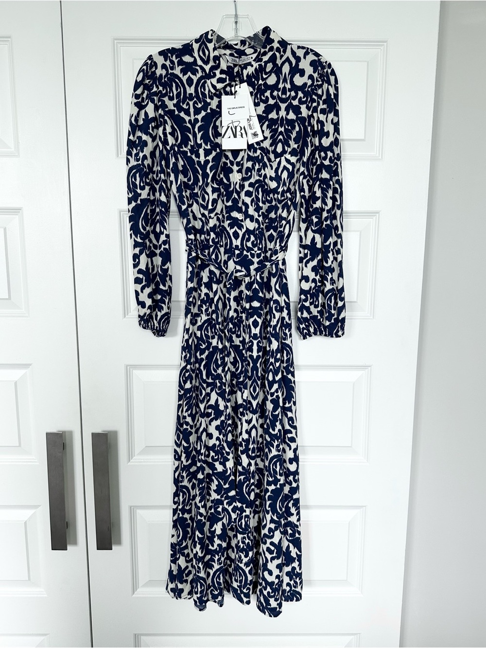 NWT Zara Emilie Midi Shirt Dress - Picture 4 of 11